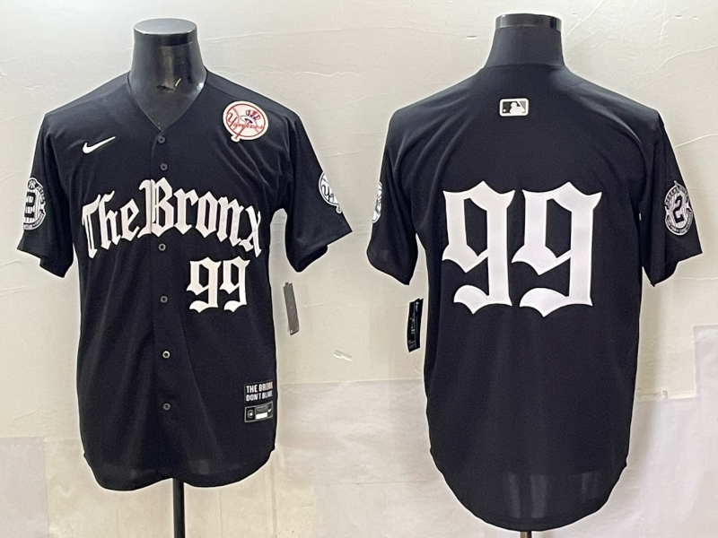Men New York Yankees #99 Judge black MLB 2025 Nike jersey 01->new york yankees->MLB Jersey